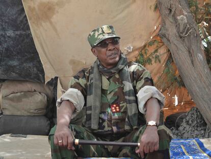 El presidente de Chad, Idriss Déby, durante la operación militar contra Boko Haram en el Lago Chad.