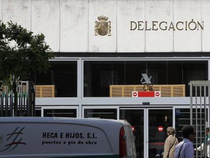 Oficinas de la Agencia Tributaria en una delegación de Hacienda, en Madrid.