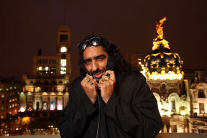 Diego El Cigala, ayer en la terraza del hotel Ada Palace de Madrid.