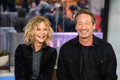 Meg Ryan y David Duchovny, protagonistas (y ella, además, directora) de 'Lo que sucede después', fábula sobre el amor pasados los 50.