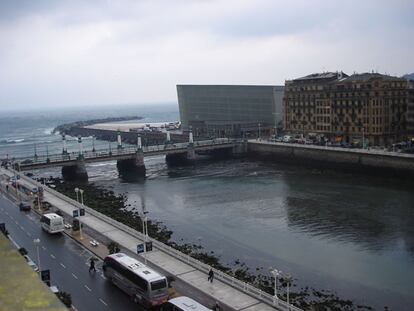 Vista del Kursaal desde el hotel María Cristina