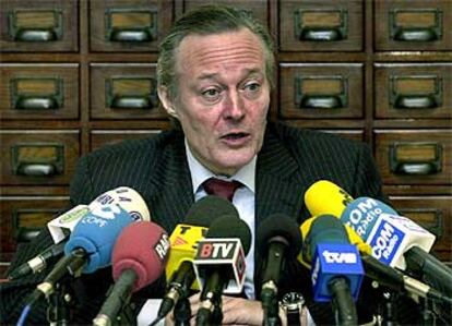 Josep Piqué, durante una rueda de prensa, en una foto de archivo.