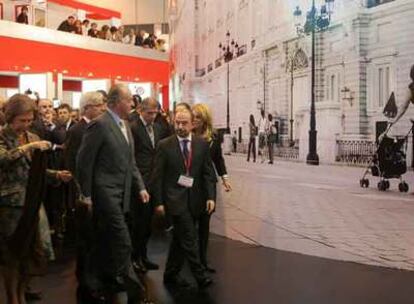 Los reyes de España, en la inauguración en Madrid de la feria internacional de turismo Fitur.