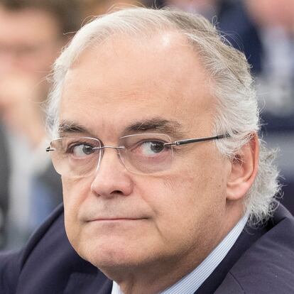 STRASBOURG, FRANCE - NOVEMBER 27: Spanish Member of the European Parliament (Group of the European People's Party / Christian Democrats - Partido Popular) Esteban Gonzalez Pons attends a session of the European Parliament on November 27, 2019 in Strasbourg, France. The EU Commission was Established by the 1957 Treaty of Rome, and is composed of one European Commissioner per Member State, ie 28 Commissioners. These are proposed by the Heads of State or Government of the Member States meeting within the European Council, and approved by the European Parliament.(Photo by Thierry Monasse/Getty Images)