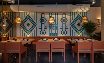 Sala del restaurante Barracuda MX, en Madrid.