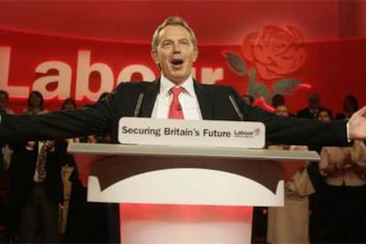 Tony Blair, en un momento de su intervención de ayer en el congreso del Partido Laborista que se celebra en la ciudad de Brighton.