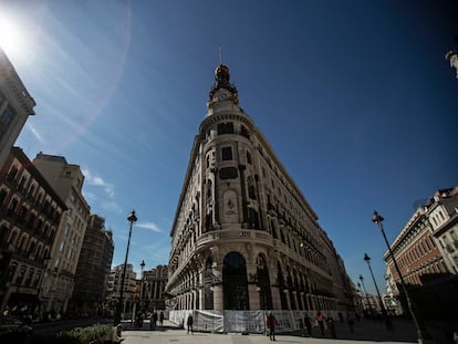 Vista del Centro Canalejas en la confluencia de las calles Sevilla y Alcalá.