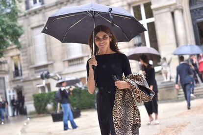 Carine Roitfeld, en la semana de la moda de París del pasado mes de julio.