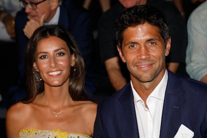 Ana Boyer y Fernando Verdasco en un desfile de moda en Madrid en julio de 2018.