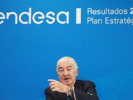 El consejero delegado de Endesa, José Bogas, durante la presentación de resultados de la compañía de 2025.