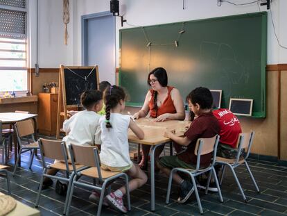 Una escuela pública en Cataluña en una imagen de archivo.