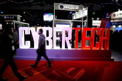 Visitantes del encuentro mundial Cybertech 2019 en Tel Aviv, 