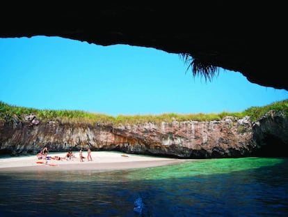 A Praia do Amor no Pacífico mexicano.