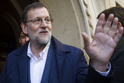 Rajoy durante su visita en Zamora la semana pasada.