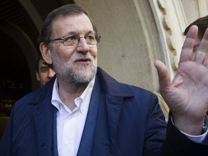 Rajoy durante su visita en Zamora la semana pasada.