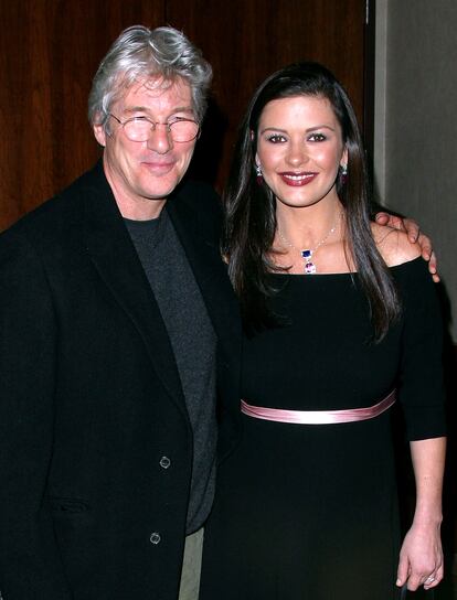 Richard Gere y su compañera de reparto en 'Chicago', Catherine Zeta-Jones.