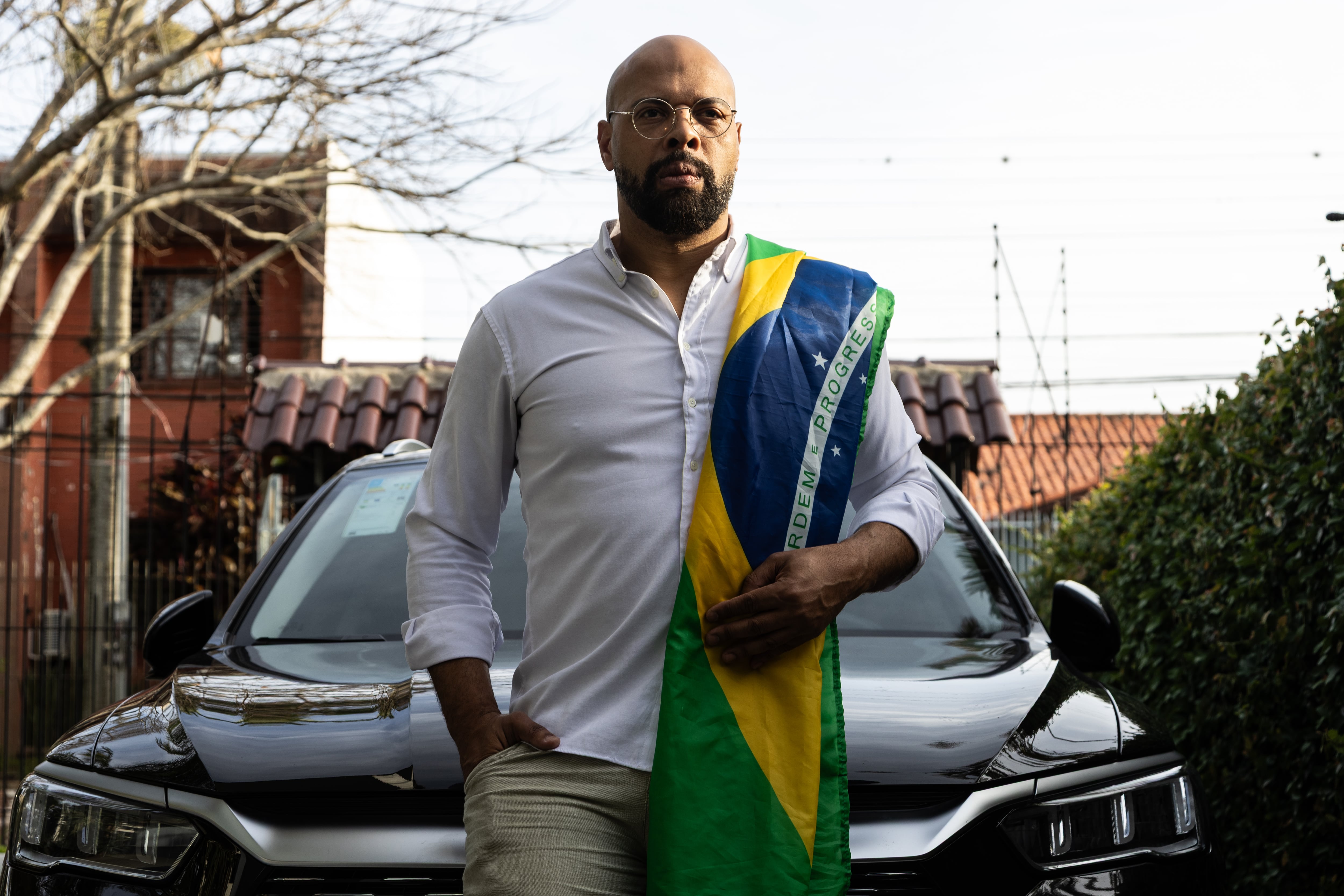 Márcio Barbosa en su residencia en Porto Alegre, Rio Grande do Sul, Brasil, el 11 de octubre.