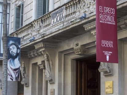 Fachada de la fundaci&oacute;n Godia de Barcelona.