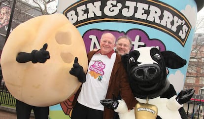 Ben Cohen and Jerry Greenfield, fundadores de la empresa, en Londres en 2010.