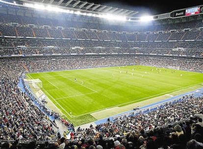 Panorámica del estadio Santiago Bernabéu.