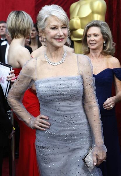 Helen Mirren en la gala de los Oscar 2010