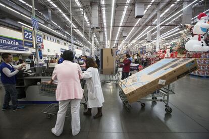 Una tienda Sam&#039;s Club, de la cadena Walmart, en la Ciudad de M&eacute;xico. 