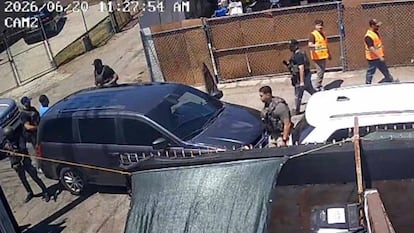 Detenciones migratorias en Los Ángeles, el 20 de junio.
