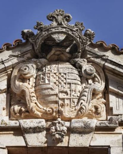 Detalle del palacio de Goyeneche, en Nuevo Baztán.