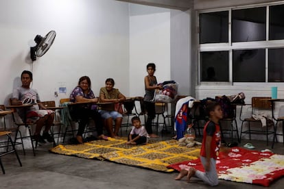 Se habilitaron tres albergues en el municipio costero de San Pedro Mixtepec, Oaxaca.