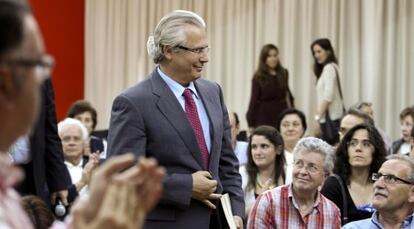 Baltasar Garzón, el pasado jueves, en la presentación de un libro sobre las víctimas del franquismo.