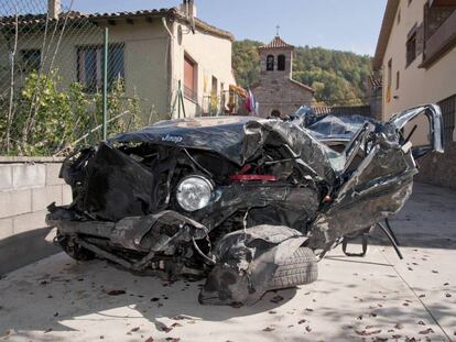 Accidente en Molló el pasado octubre, donde murieron cuatro personas.