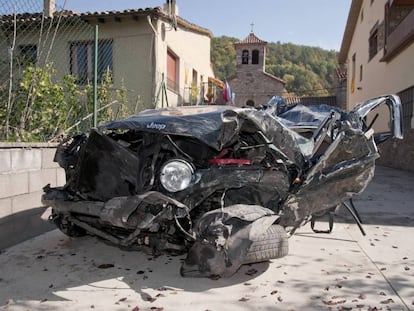 Accidente en Molló el pasado octubre, donde murieron cuatro personas.