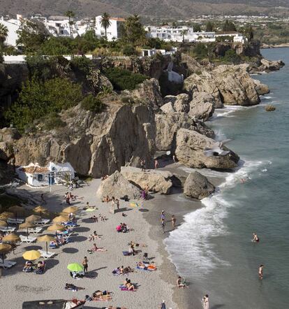 La playa de Calahonda, en Nerja.