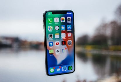 Pantalla de inicio de  iPhone de Apple