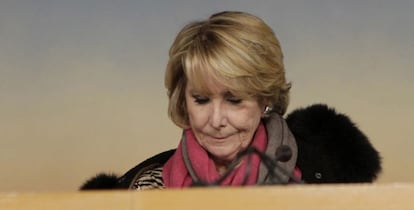 La portavoz del PP en el Ayuntamiento de Madrid, Esperanza Aguirre.