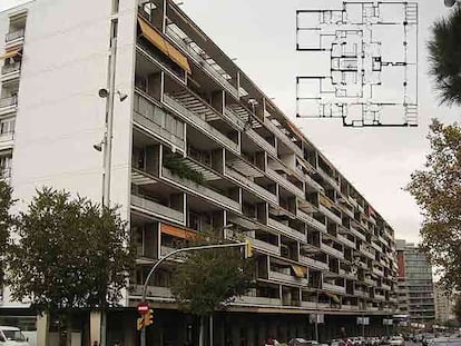 Viviendas <i>Seida</i> (1967), en Barcelona, de Mitjans, Soteras y Casas.