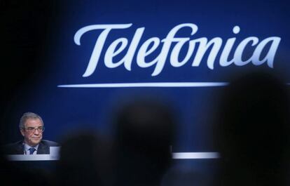 Imagen del presidente de Telefónica, César Alierta.