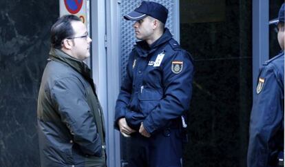 Antonio Sánchez entra a la Audiencia Nacional para declarar ente el juez Eloy Velasco.