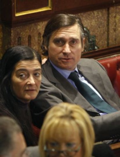 Álvaro Ballarín, durante el un pleno del Ayuntamiento de Madrid en 2008.