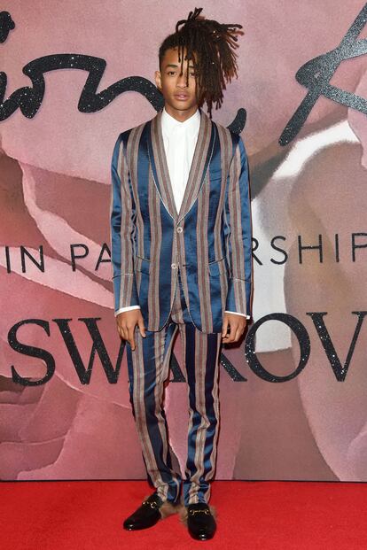 El hijo de Will Smith, Jayden Smith, apostó por un total look de Gucci. Ganó el premio al Icono Internacional