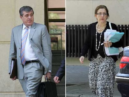Los fiscales de la Audiencia Nacional Pedro Rubira (a la izquierda) y Olga Sánchez.