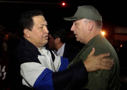 Hugo Chávez y Diego Alfredo Molero en 2012.