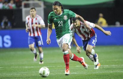 Carlos Pe&ntilde;a, durante un partido con su selecci&oacute;n en mayo de 2016