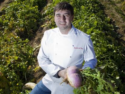 El chef Fernando del Cerro, del restaurante Casa José, con una estrella Michelin, en Aranjuez.