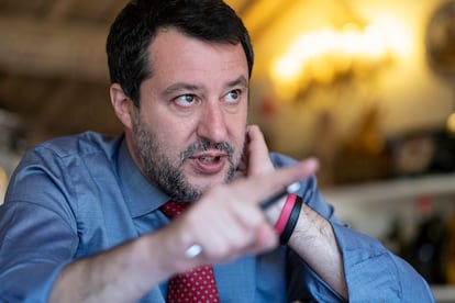 Matteo Salvini, el miércoles en su despacho en Roma.