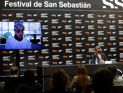 Presentación de "Rifkin's Festival", la película de Woody Allen rodada en San Sebastián, en el Festival de Cine