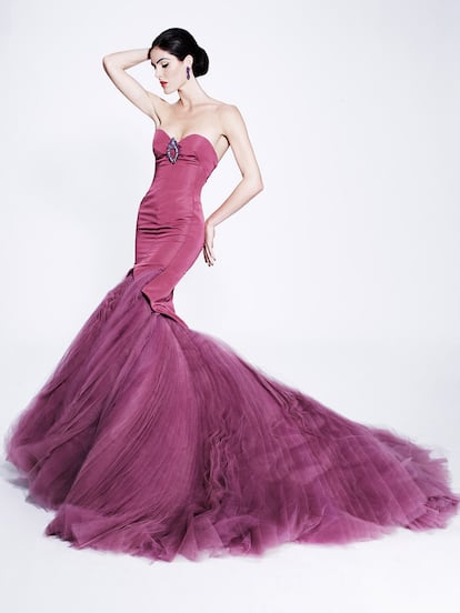 Dignos de Alta Costura son algunos de los diseños que ha presentado Zac Posen para su colección Pre-Fall 2012.