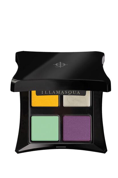 Kit de sombras de Illamasqua, la Human Fundamentalism Palette, con cuatro tonos perfectos para esta tendencia. Cuesta 42,65 euros.  