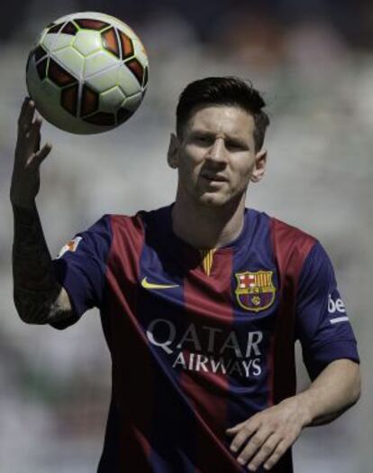 Messi, en el Nuevo Arcángel.