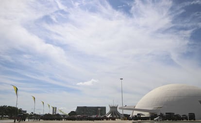Esplanada dos Ministérios, em Brasília.